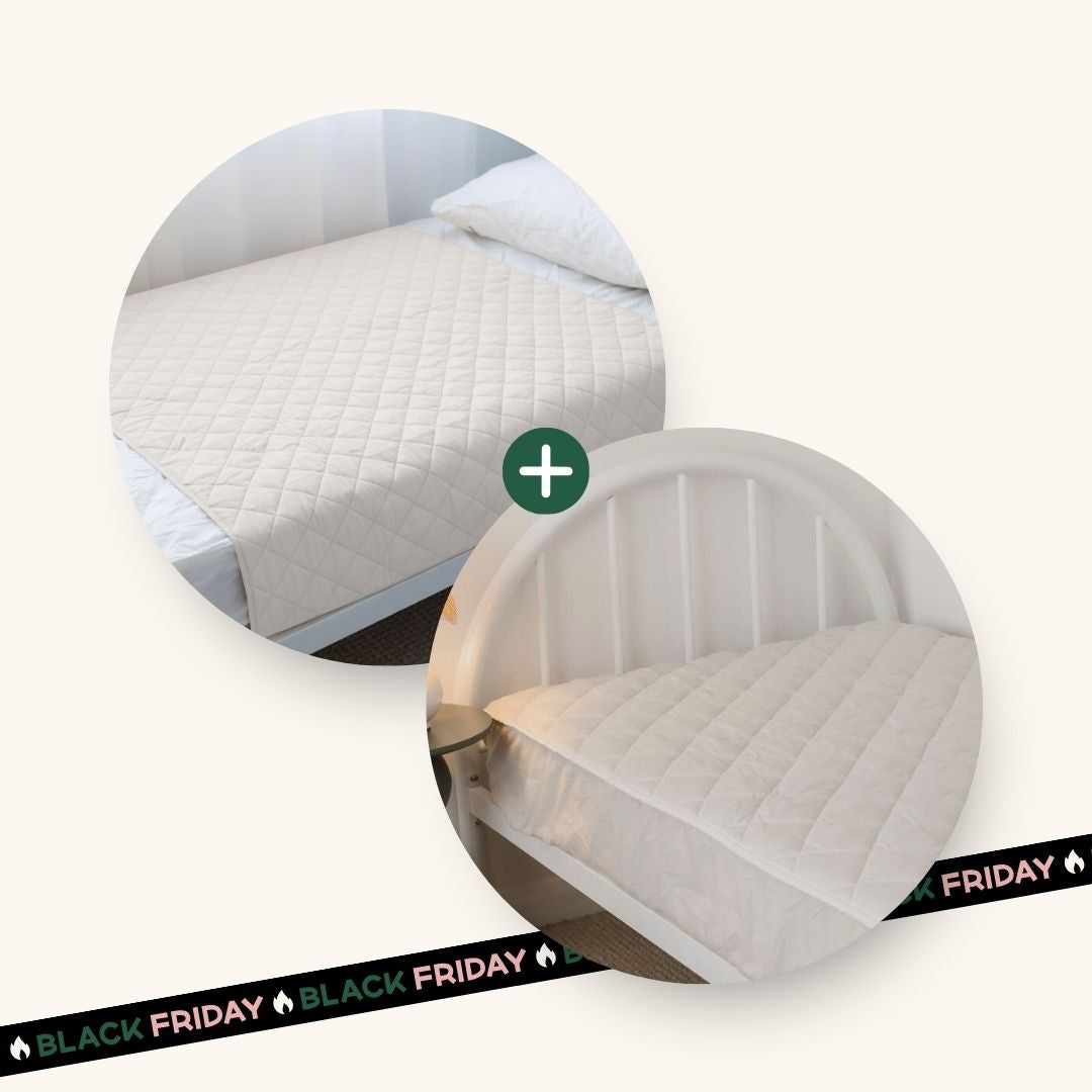 Leakproof Sheet + Bed Guard Set