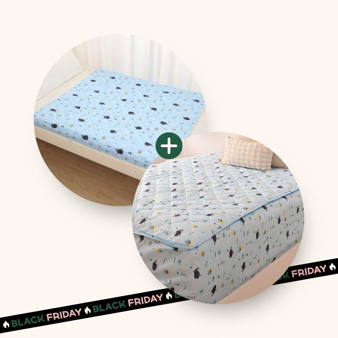 Leakproof Sheet + Bed Guard Set