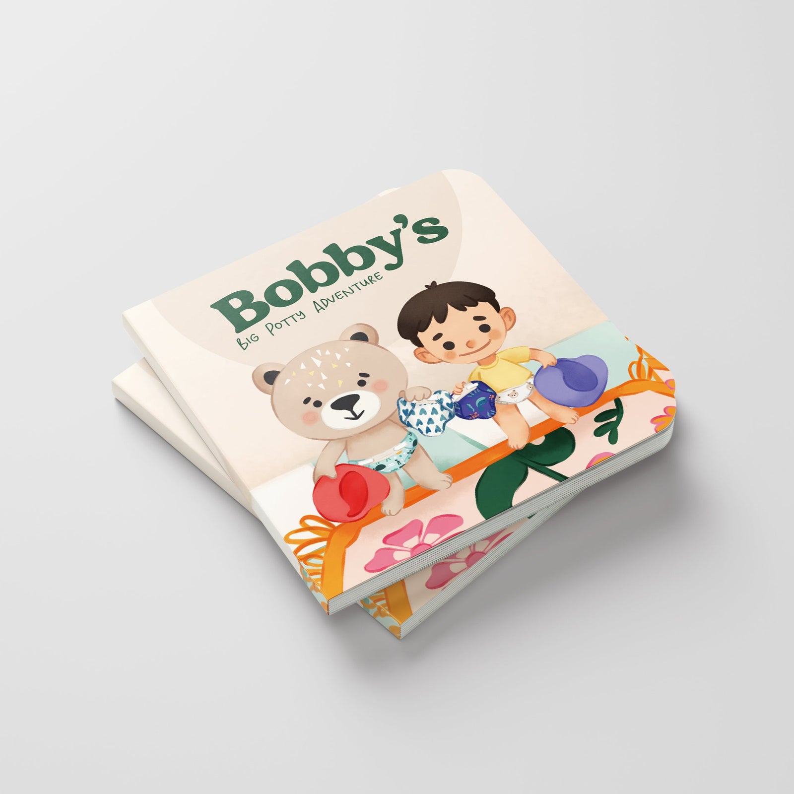 Bobby's Big Potty Adventure hardcover children's book by Rudie Baby, front cover