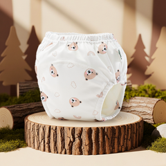 Rudie Baby toilet training pants in Bobby Bear print, alternate view