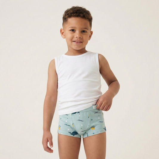 Rudie Baby toilet training underwear Australia - Whales print, organic bamboo, leakproof layer for toddlers