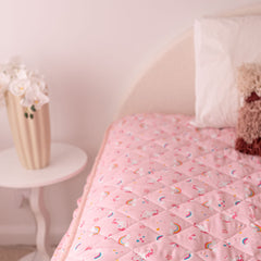Rudie Baby leakproof fitted sheet corner detail - deep fit, stays in place overnight