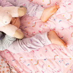 Rudie Baby leakproof fitted sheet styled bedroom - toddler toilet training night protection