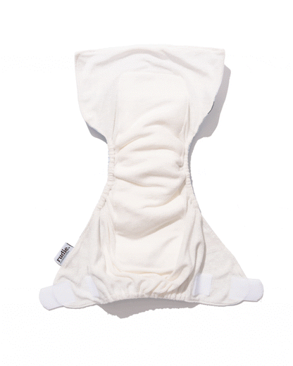 Rudie Baby DryStart toilet training diaper inserts absorbency demonstration