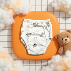 Rudie Baby toilet training pants in Bobby the Bear print