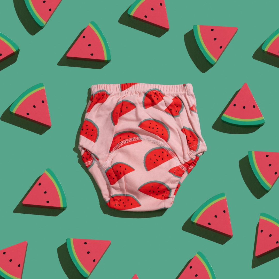 Rudie Baby super soft training pants in Watermelon alternate print